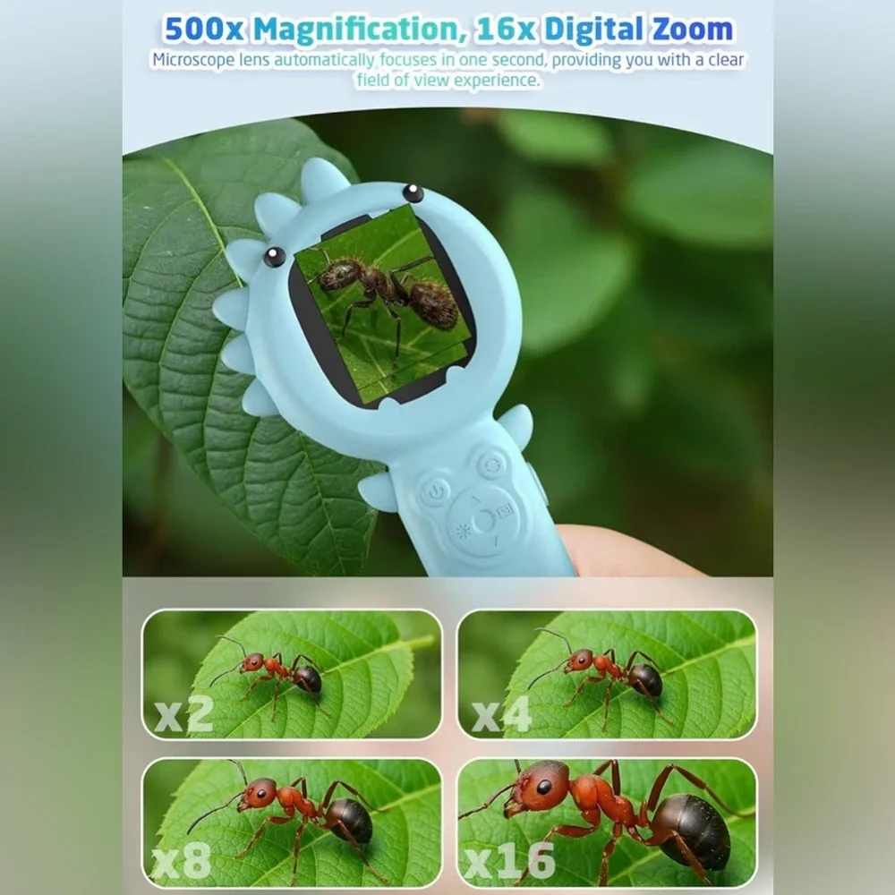 Blue Dinosaur Handheld Magnifier